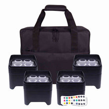Load image into Gallery viewer, Colorkey CKW-6024 MobilePar Mini Hex 4 Uplight DJ Package w/Case