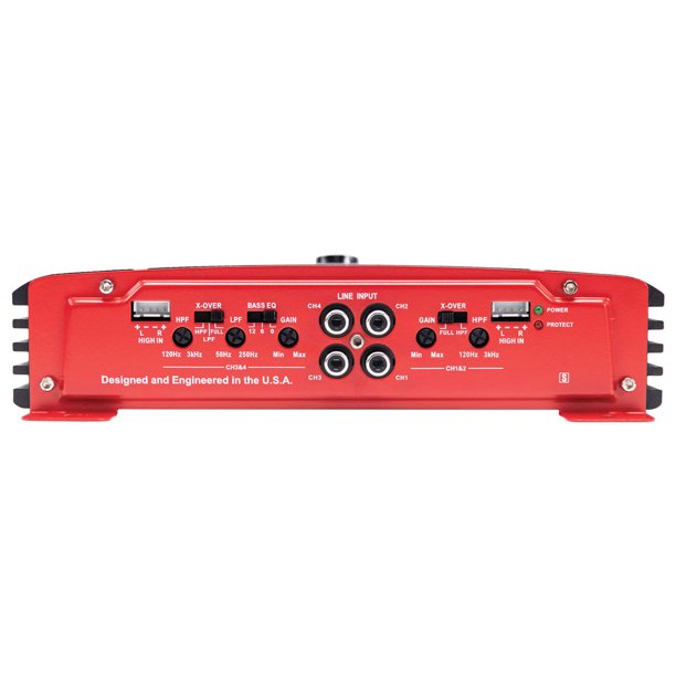Crunch Ground Pounder PX-1025.4  Power X Series 1,000-Watt-Max 4-Channel Class AB Amp