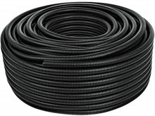 Charger l'image dans la galerie, 100 Ft. 1/4" Split Wire Loom Conduit Polyethylene Tubing Black Color Sleeve Tube