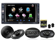 Charger l'image dans la galerie, Absolute DD2200BT Double Din DVD, CD, MP3 Player W/ Pioneer TS-F1634R 6.5", TS-A6966R 6x9 & TW600