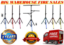 Charger l'image dans la galerie, Dj or Band Portable LED Light Multi Arm T Bar Tripod 8 Fixture Par Can Lighting