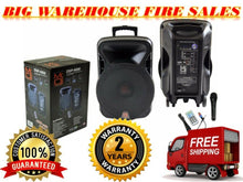 Charger l'image dans la galerie, Mr. Dj 15" 4000W Bluetooth DSP FM Radio USB Portable PA DJ Speaker Microphone