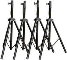 Load image into Gallery viewer, 4 MR DJ SS250 Universal Black Heavy Duty Folding Tripod PRO PA DJ Home On Stage Speaker Stand Mount Holder