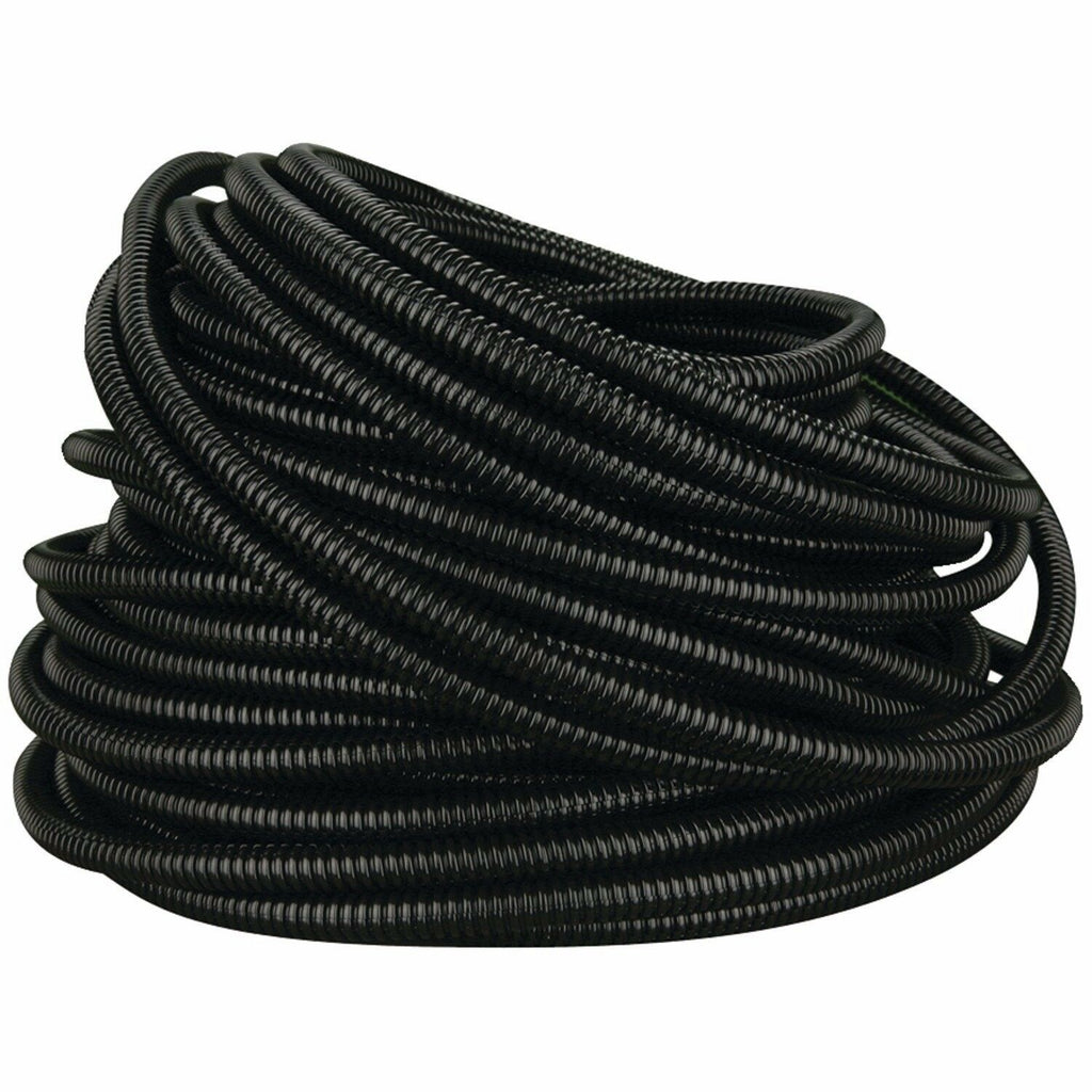 The Install Bay SLT14 50' high quality 1/4" split loom wire tubing 50 feet in black ribbed design