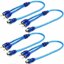 Charger l'image dans la galerie, 4 Absolute  RCA Audio Cable "Y" Adapter Splitter 1 Female to 2 Male Plug Cable