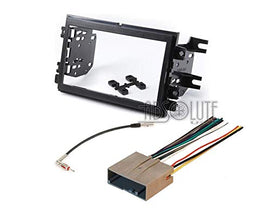 Absolute USA Compatible Fit Ford F-250 F-350 F-450 F-550 2005 2006 2007 Double DIN Stereo Harness Radio Dash Kit (ABS95-5812)
