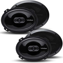Load image into Gallery viewer, 2 Pairs of Punch P1694 300W 6x9 4-Way Full Range Coaxial Speakers + Magnet Phone Holder