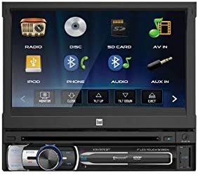 Dual XDVD600 7" Touchscreen LCD Single DIN Car Stereo Camera + Vinyl Butt Connectors