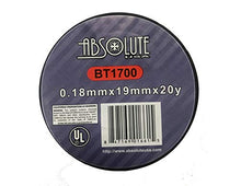 Load image into Gallery viewer, Absolute  BT1700 Universal General Use Black 0.18mm x 3/4-Inch x 20Yd Electrical Tape