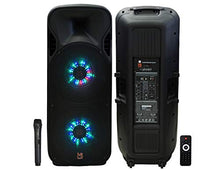 Load image into Gallery viewer, MR DJ Lets Jump Dual 15" 3Way 5000W DJ Active Speaker Powered PA Party BT USB Speaker MIC