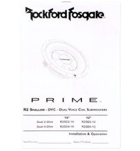 Load image into Gallery viewer, Rockford Fosgate R2SD4-12 12" 1000W 4-Ohm Shallow/Slim Car Subwoofer Sub Pair