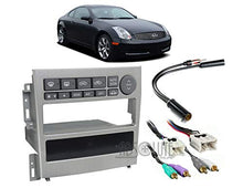 Charger l'image dans la galerie, Absolute USA ABS99-7605A Fits Infiniti G35 Coupe 2005 2006 2007 Double DIN Stereo Harness Radio Install Dash Kit Package