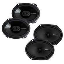 Load image into Gallery viewer, Rockford Fosgate P1683 6x8 Inch 130 Watt 3 Way Speakers (2 Pack) R168X2 6x8 Inch 110 Watt Prime 2 Way Speakers (2 Pack)