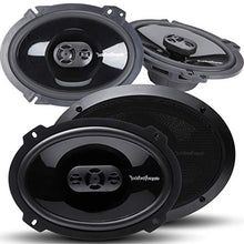 Charger l'image dans la galerie, 2 Rockford Fosgate Punch P1694 6" X 9" 300W 4-Way + P1683 260W Peak (130W Rms) 6" X 8" Punch Series 3-Way Full Range Coaxial Speakers - 4 Speakers