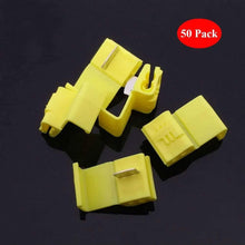Load image into Gallery viewer, Absolute 50PCS Quick Splice Wire Terminals Snap Lock YELLOW 10-12 AWG