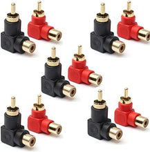 Charger l'image dans la galerie, The Install Bay by Metra RCAMRA-10 Mini Right Angle RCA Barrel Connector (10/pk)