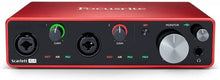 Load image into Gallery viewer, Focusrite Scarlett 2i2 Studio 4th Gen USB Audio Interface Bundle
