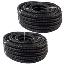 Load image into Gallery viewer, 100 Ft (2 PCS of 50 FT) 1/2" 13mm Split Wire Loom Conduit Polyethylene Tubing Black Color Sleeve Tube