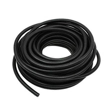 Charger l'image dans la galerie, 1/4" Black Split Loom Wire Hose Flexible Tubing Wire Cover Audio Stereo - (200' FT)