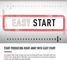 Load image into Gallery viewer, Focusrite Scarlett 2i2 Studio 4th Gen USB Audio Interface Boom Arm Mic Stand Desktop Mount Detachable Clip XLR Cable Microphone Pop Filter Cable Ties