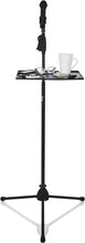 Load image into Gallery viewer, Gator Frameworks  GFW-SHELF1115 Microphone Stand Clamp-On Utility Shelf 15" x 11" Surface Area with 10 Pound Weight Capacity, Black, 11" x 15"