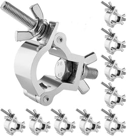 10 MR Truss C138 Truss Clamp Stage Lights Clamp 1.18”-1.38”(30-35mm), Perfectly fit for 30-35mm OD Tube/Pipe, Heavy Duty 165lb Premium Truss O Clamp for DJ Lighting Par Lights Spot Lights