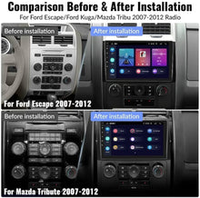 Charger l'image dans la galerie, Absolute Compatible with Ford 2008-2012 Escape car radio stereo radio kit dash installation mounting w/ wiring harness and radio antenna