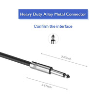 Load image into Gallery viewer, 2 MR DJ CQQM25 25' Pro DJ Karaoke 1/4" Male to 1/4" Male Mono Audio Amp Patch Cords Speaker Wire PA Cable