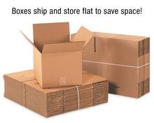 Load image into Gallery viewer, 10 Pack Shipping Boxes 16"L x 16"W x 16"H Corrugated Cardboard Box for Packing Moving Storage
