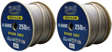 Charger l'image dans la galerie, 2 Absolute USA PROS14250 14 Gauge Speaker Wire<br/> 250' 14 Gauge PRO PA DJ Car Home Marine Audio Speaker Wire Cable Spool