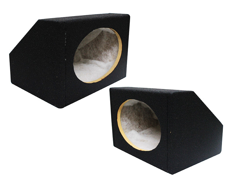 Absolute 6 1/2" Angled/Wedge Single Speaker Enclosure box pair 6.5" speaker box