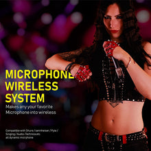 Load image into Gallery viewer, Xvive U3C Microphone Wireless System 2.4GHz Wireless XLR Transmitter and Receiver for Condenser Microphone, Audio Mixer, PA System