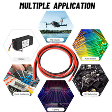 Load image into Gallery viewer, 10 Gauge 10 Feet Red +10 Feet Black Power Ground Wire Cable Car Boat RV ATV Marine
