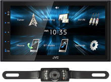 Load image into Gallery viewer, JVC KW-M180BT Bluetooth Car Stereo Receiver with USB Port 6.75" Display Radio MP3 Player Double DIN + Absolute CAM600 Camera