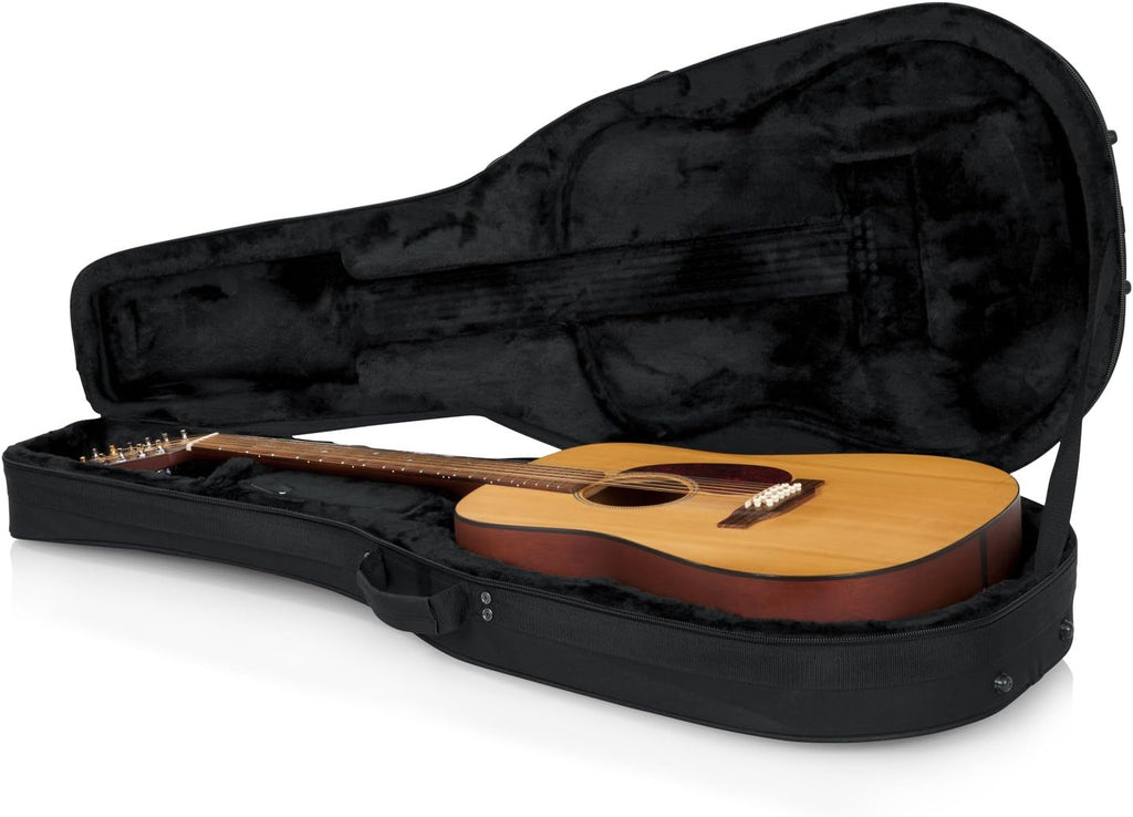 Gator Cases GL-DREAD-12 Lightweight Polyfoam Guitar Case For Dreadnaught Style Acoustic Guitars