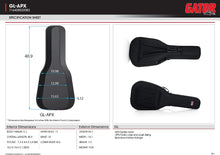 Load image into Gallery viewer, Gator Cases GL-DREAD-12 Lightweight Polyfoam Guitar Case For Dreadnaught Style Acoustic Guitars