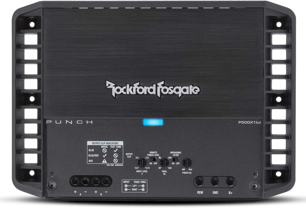 Rockford Fosgate Punch P500X1BD 500W RMS Punch Series Monoblock Class D Car Power Amplifier