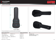 Load image into Gallery viewer, Gator Cases GL-DREAD-12 Lightweight Polyfoam Guitar Case For Dreadnaught Style Acoustic Guitars