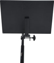 Load image into Gallery viewer, Gator Frameworks  GFW-SHELF1115 Microphone Stand Clamp-On Utility Shelf 15" x 11" Surface Area with 10 Pound Weight Capacity, Black, 11" x 15"