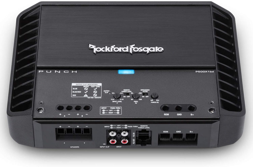 Rockford Fosgate Punch P500X1bd Mono subwoofer amplifier 500 watts RMS x 1 at 1 ohm