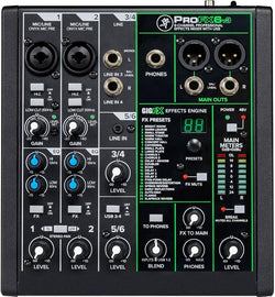 Mackie ProFX6v3 6-Channel Mixer with Built-in Effects and USB + Headphone + Pair XLR Cable + Phone Holder