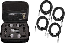 Load image into Gallery viewer, Cad Audio Stage7 Premium 7-Piece Drum Instrument Mic Pack Vinyl Carrying Case + 7 Microphones Cables 20 Feet