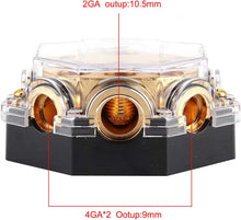 Charger l'image dans la galerie, 2 Absolute PD-150G 0-2-4 Gauge 1 in 5 Ways Out Power Splitter Distribution Block