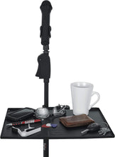 Load image into Gallery viewer, Gator Frameworks  GFW-SHELF1115 Microphone Stand Clamp-On Utility Shelf 15" x 11" Surface Area with 10 Pound Weight Capacity, Black, 11" x 15"