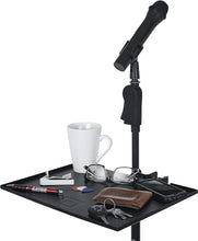 Load image into Gallery viewer, Gator Frameworks  GFW-SHELF1115 Microphone Stand Clamp-On Utility Shelf 15" x 11" Surface Area with 10 Pound Weight Capacity, Black, 11" x 15"