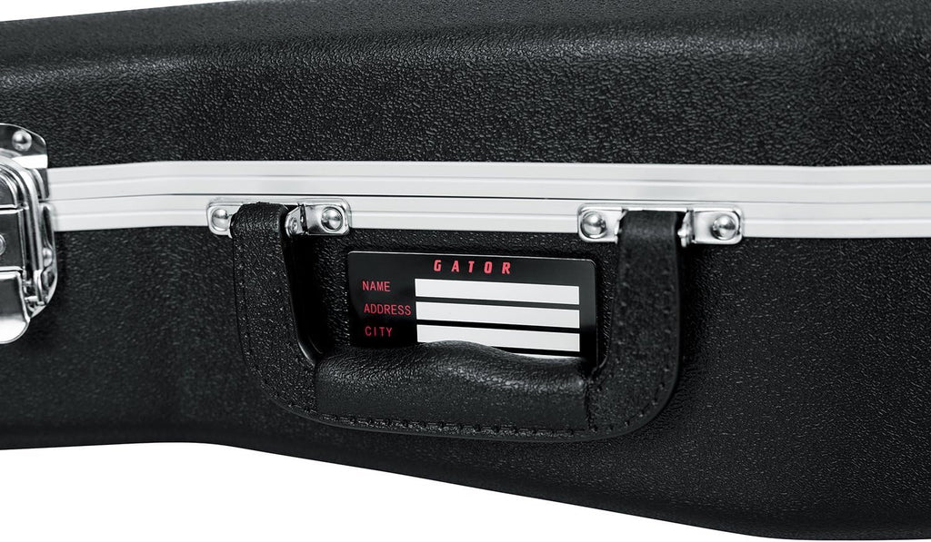 Gator Cases GC-DEEP BOWL Deluxe ABS Molded Case for Acoustic Guitars; Fits Ovation Style Deep Contour Acoustic Guitars