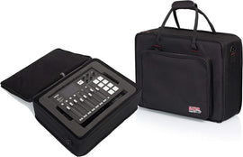 Gator Cases GL-RODECASTER2 Lightweight Case with Custom Cut Foam Interior for RODECASTER Pro Podcast Mixer and Two Microphones