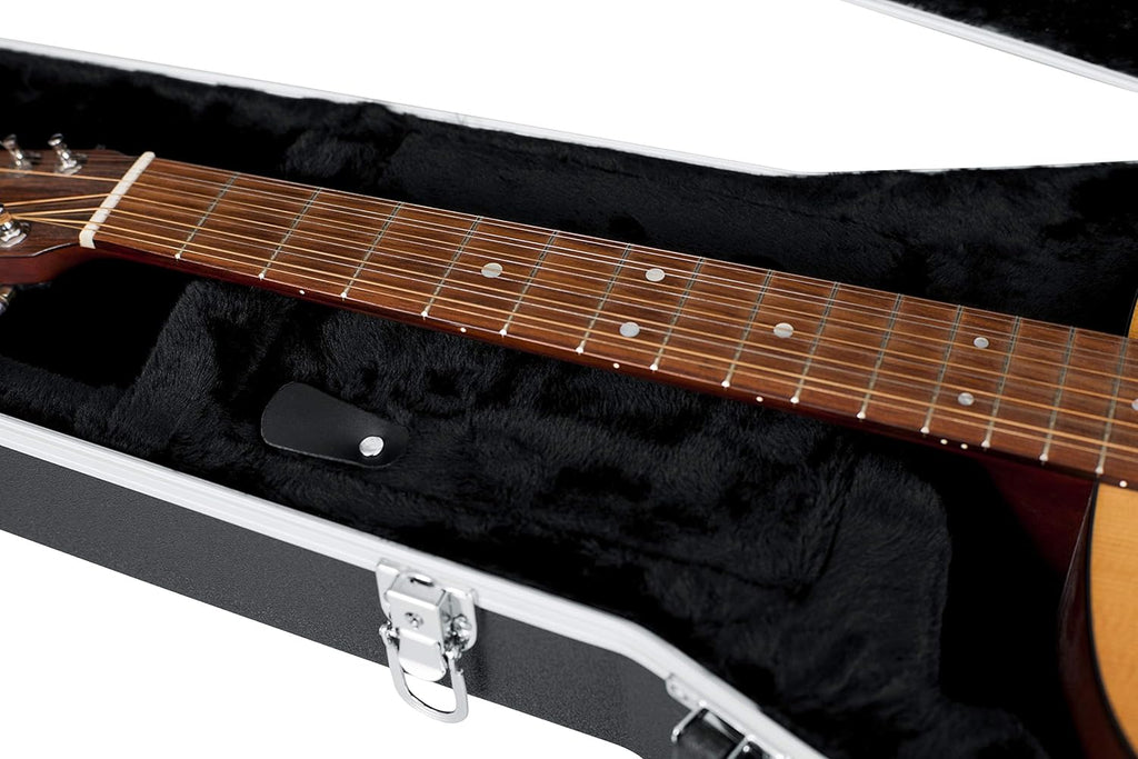 Gator Cases GC-DEEP BOWL Deluxe ABS Molded Case for Acoustic Guitars; Fits Ovation Style Deep Contour Acoustic Guitars