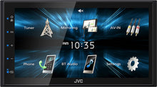 Load image into Gallery viewer, JVC KW-M180BT Bluetooth Car Stereo Receiver with USB Port 6.75" Display Radio MP3 Player Double DIN + Absolute CAM600 Camera