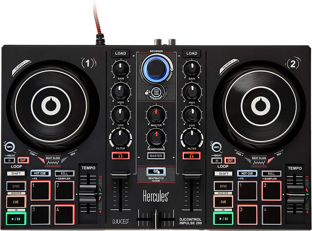 Hercules DJ Learning Kit w/ Controller, Speakers, Headphones, and Software